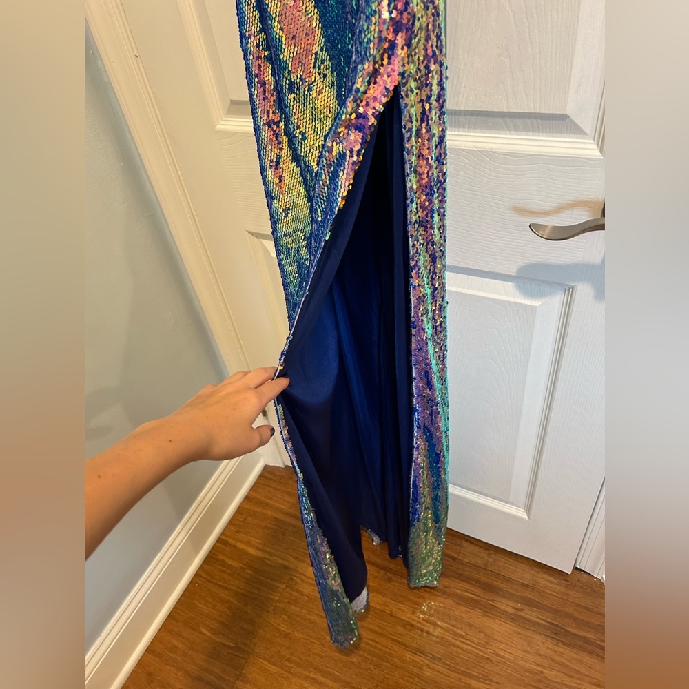 Sequin Prom Dress Oil size 4 NWOT - Picture 5 of 7